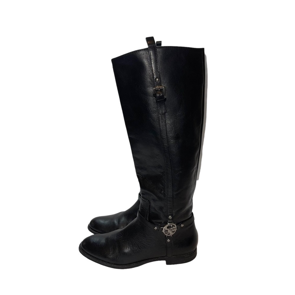 Coach Mulan Black Leather Knee High Riding Boots Size 6 - Picture 4 of 7